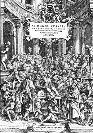 vesal: 1555_frontisp. 2nd. Basel edition