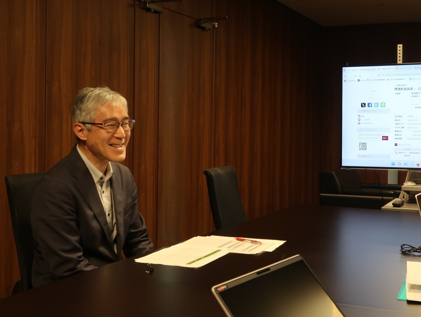 中里見 敬 先生（九州大学大学院言語文化研究院 教授）