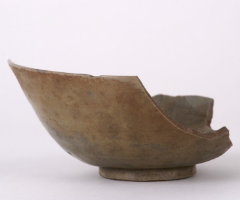 Chinese celadon bowl surveyed from Hakata bay