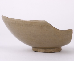 Chinese celadon bowl surveyed from Hakata bay