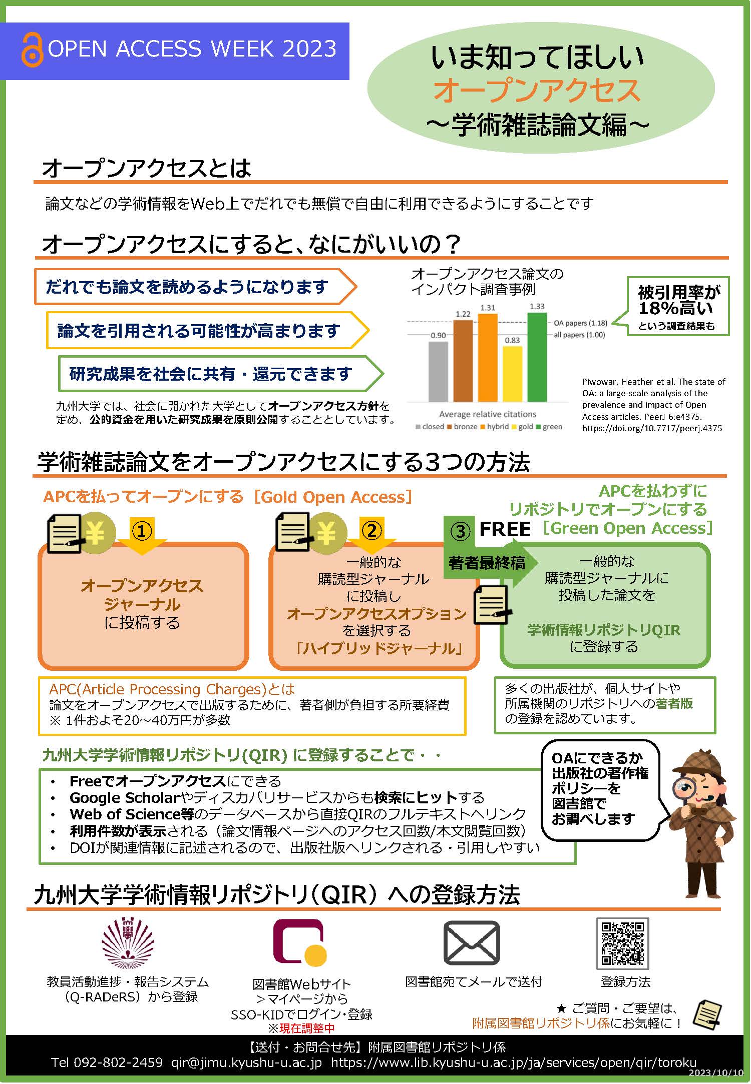 いま知ってほしいオープンアクセス～学術雑誌論文編～